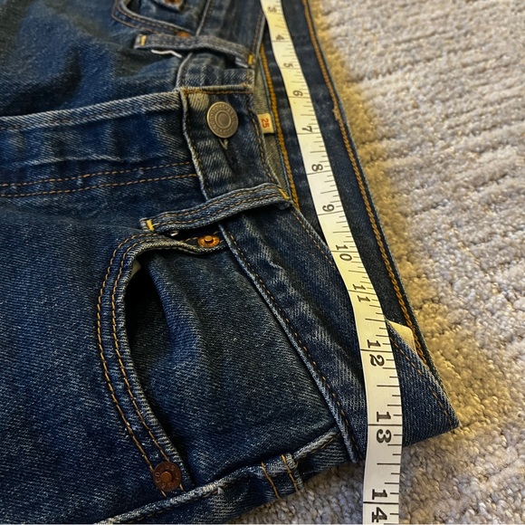 Levi's womens Dark Blue Straight Jeans - Picture 11 of 14